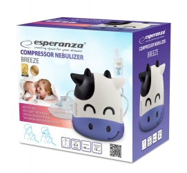 Inhalator nebulizator kompresorowy Esperanza BREEZE astma alergia katar