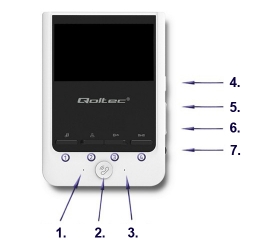 Wideodomofon Qoltec Theon 4 TFT LCD 4.3&quot; - biały
