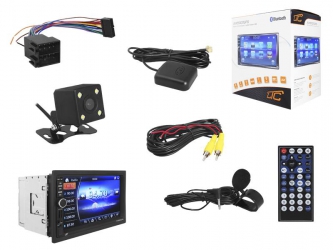 Stacja multimedialna LTC AVX5000GPS 7&quot; Mirror link FM AUX microSD USB Bluetooth GPS pilot + kamera cofania mikrofon