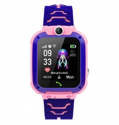 Zestaw dla dzieci zegarek smartwatch Q12 różowy + głośnik bluetooth Forever Willy ABS-200