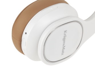 Bezprzewodowe słuchawki nauszne Kruger&amp;Matz Soul 2 Wireless kolor biały + etui