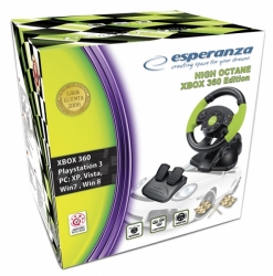 Kierownica Esperanza HIGH OCTANE XBOX EDITION PS3 PC