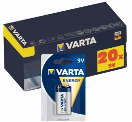 Zestaw 20x bateria alkaliczna VARTA Hi-voltage 9V Typ 6LR61 Energy
