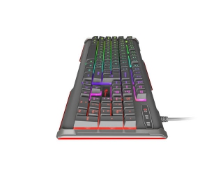 Podświetlana klawiatura dla graczy GENESIS RHOD 400 RGB ALU do gier + mysz + słuchawki + podświetlana mata
