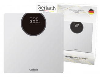 Elektroniczna waga  łazienkowa LED Gerlach GL 8168 do 180 kg