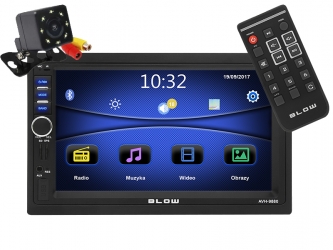 Radio BLOW AVH-9880 2DIN 7&quot; BT GPS USB MP3 Mirror Link + PILOT + kamera cofania