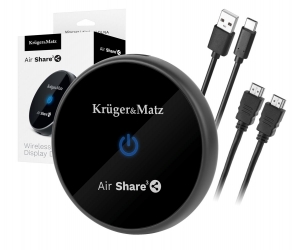 Przystawka smart TV Kruger&amp;Matz Air Share 3 chromecast mirrorscreen WiFi