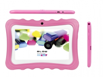 Tablet BLOW KIDSTAB 7.4HD2 + etui + gry dla dzieci - różowy