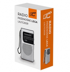 Przenośne radio kieszonkowe LTC Lega srebrne