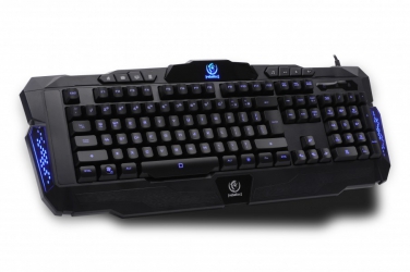 Podświetlana klawiatura dla graczy Rebeltec Legend LED blue metal + mata na biurko