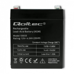 Akumulator żelowy Qoltec 12V 4.5Ah