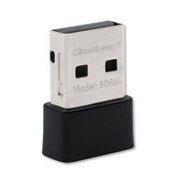 Ultraszybki bezprzewodowy Mini Adapter USB Wi-Fi Qoltec 650Mbps standard AC