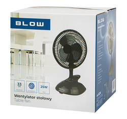 Wentylator biurkowy 2w1 z klipsem BLOW 6"/15cm 25W