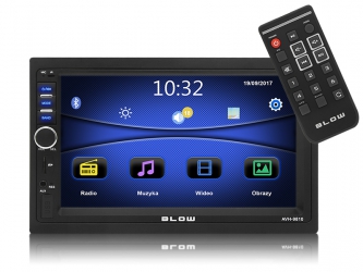 Radio samochodowe BLOW  AVH-9810 2DIN 7&quot; Bluetooth FM SD USB AUX pilot + kamera cofania