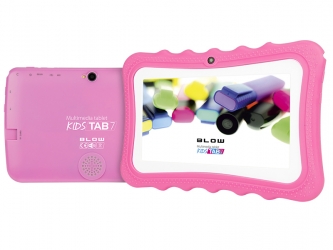 Tablet edukacyjny dla dzieci BLOW KIDSTAB 7 ver. 2020 +gry +słuchawki - różowy