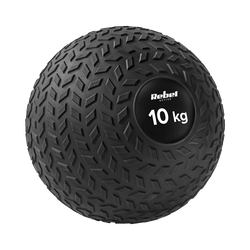 Mała piłka lekarska do ćwiczeń rehabilitacyjna Slam Ball 23cm 10kg REBEL ACTIVE