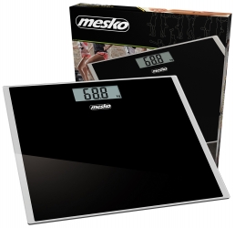 Elektroniczna waga  łazienkowa Mesko MS 8150b do 150 kg czarna