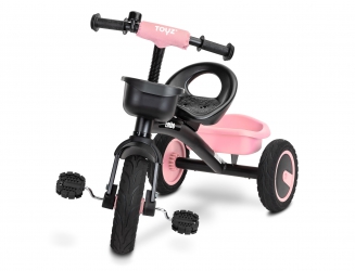 Rowerek trójkołowy dziecięcy Caretero Toyz Embo z pedałami - różowy