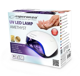 Lampa do paznokci UV/LED Esperanza Amethyst 54W do lakieru hybrydowego, żelu