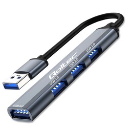 Hub adapter rozdzielacz USB Qoltec na 3x USB 2.0   USB 3.0