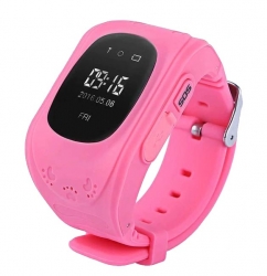 Zegarek KIDS SMARTWATCH dla dzieci lokalizator GPS SIM kolor różowy