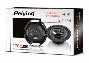 Głośniki samochodowe Peiying Alien 6.5&quot; 120W z maskownicami komplet