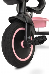 Rowerek trójkołowy dziecięcy Caretero Toyz Embo z pedałami - różowy