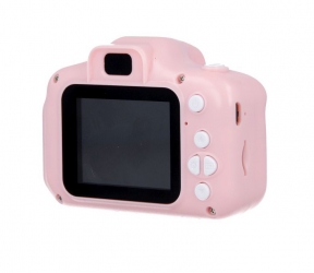Zestaw dla dzieci kamera aparat Forever Smile SKC-100 + zegarek smartwatch Maxlife Kids Watch MXKW-300 różowy