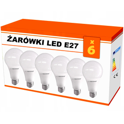 6x Żarówka LED Esperanza A60 E27 5W AC230V ciepły biały - zestaw 6 sztuk