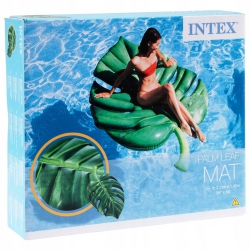 Materac do pływania zabawka do pływania dmuchany liść palmowy monster INTEX 213cm x 142cm