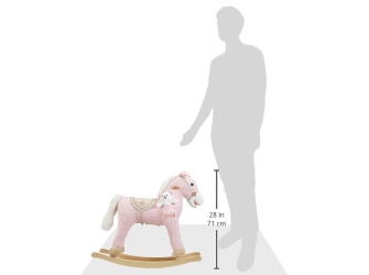 Koń na biegunach Milly Mally Pony różowy interaktywny konik + miś