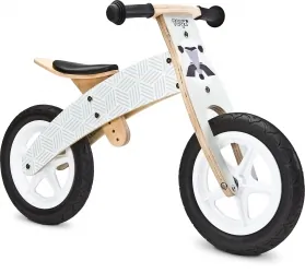 Rowerek biegowy drewniany Caretero Toyz Woody koła 12&quot; - szary