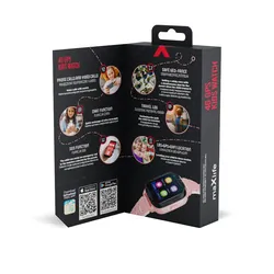 Zegarek smartwatch Maxlife MXKW-350 GPS WiFi dla dzieci różowy