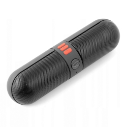 Głośnik Bluetooth ESPERANZA BLUETOOTH FM PIANO czarno-czerwony 2x3W - PROMOCJA