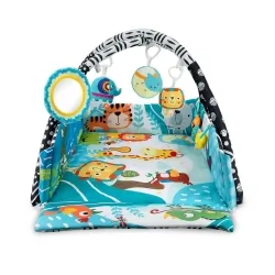 Duża mata edukacyjna Lionelo Anika Plus Multicolor  2w1 z funkcją kojca