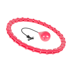 Smart Hula Hop odchudzające koło z wypustkami i obciążeniem 50cm REBEL ACTIVE - różowe