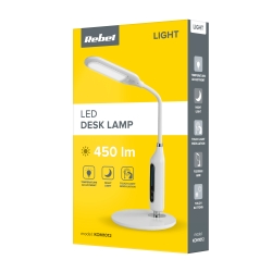 Lampka biurkowa LED Rebel z regulacją intensywności światła - biała