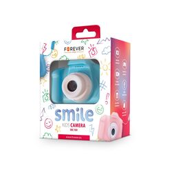 Zestaw dla dzieci kamera aparat Forever Smile SKC-100   zegarek smartwatch Maxlife Kids MXSW-200 niebieski