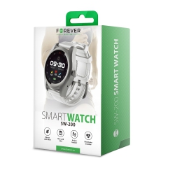 Zegarek Smartwatch SIM Bluetooth Forever SW-200 srebrno-biały