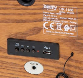  Radio retro Camry CR 1188 Bluetooth USB