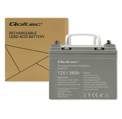 Akumulator AGM Qoltec 12V 36Ah max. 540A