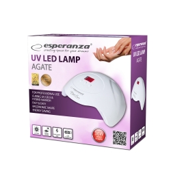 Lampa do paznokci UV/LED Esperanza AGATE 36W do lakieru hybrydowego, żelu - biała