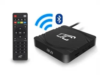 Smart TV BOX LTC Android 4K UltraHD WiFi Bluetooth - wbudowany zegarek