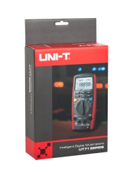 Miernik uniwersalny Uni-t UT71D krokodylki krótkie przewody z krokodylkami sonda pomiaru temperatury kabel USB