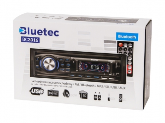 Radio samochodowe BLUETEC BC-3016 2xUSB AUX SD PILOT