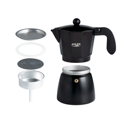 Kawiarka zaparzacz do kawy Espresso 320ml Adler AD 4421 czarny