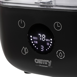 Ultradźwiękowy nawilżacz powietrza Camry CR 7973b higrometr aromaterapia - czarny