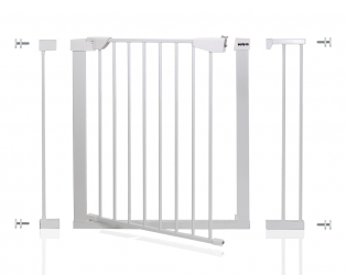Bramka barierka ochronna zabezpieczająca drzwi schody Max4b biała