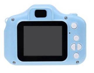 Aparat dla dzieci kamera HD X5 + ochronne etui w Kształcie Zwierzątka - niebieski