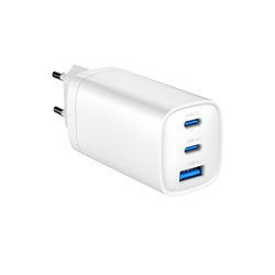 Ładowarka sieciowa ART GaN 65W 2x USB-C PD   USB QC 4.0